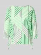 s.Oliver RED LABEL Regular Fit Blusentop mit Allover-Muster in Hellgru...