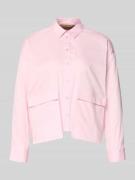 Smith and Soul Regular Fit Bluse mit Pattentaschen in Hellrosa, Größe ...