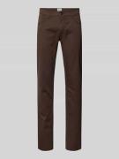 Brax Slim Fit Hose mit Eingrifftaschen Modell 'Chuck' in Dunkelbraun, ...
