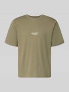 Jack & Jones T-Shirt mit Logo und Rundhalsausschnitt in Oliv, Größe L