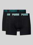 PUMA Trunks aus Baumwoll-Mix im 2er-Pack in Black, Größe L