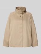 CINQUE Jacke aus Baumwoll-Mix mit Stehkragen Modell 'JIL' in Beige, Gr...