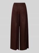 ECOALF Wide Leg Leinenhose mit elastischem Bund Modell 'MOSSI' in Mitt...