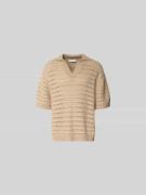 MAISON KITSUNÉ Relaxed Fit Poloshirt mit Viskose-Anteil in Beige, Größ...