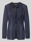 Emporio Armani Slim Fit Blazer mit Knopfverschluss in Blau, Größe 36