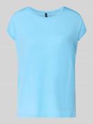 Vero Moda Relaxed Fit T-Shirt aus Lyocell-Mix Modell 'AVA' in Tuerkis,...