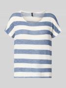 Vero Moda Regular Fit T-Shirt aus Viskose-Mix Modell 'WIDE STRIPE' in ...