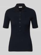 Marc O'Polo Slim Fit Poloshirt aus Baumwoll-Modal-Mix in Marine, Größe...