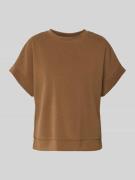 Rich & Royal Sweatshirt aus Modal-Mix mit Rundhalsausschnitt in Cognac...