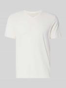 Tom Tailor Regular Fit T-Shirt aus reiner Baumwolle in Offwhite Melang...
