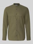 Jack & Jones Regular Fit Freizeithemd aus Baumwoll-Leinen-Mix in Oliv,...