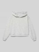 Only Regular Fit Hoodie aus Baumwoll-Mix Modell 'Sweat' in Mittelgrau ...