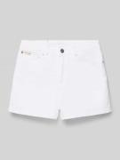 Calvin Klein Jeans Jeansshorts mit Label-Detail in Weiss, Größe 140