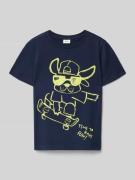 s.Oliver RED LABEL Regular Fit T-Shirt aus reiner Baumwolle in Marine,...