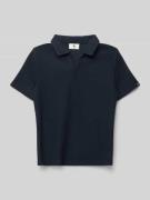Garcia Regular Fit Poloshirt mit Strukturmuster in Black, Größe 140