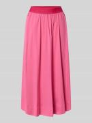 Milano Italy Midirock mit elastischem Bund Modell 'SNOS' in Pink, Größ...