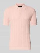 Jack & Jones Premium Slim Fit Poloshirt mit Knopfleiste in Hellrosa, G...