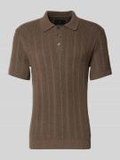 Jack & Jones Premium Slim Fit Poloshirt mit Knopfleiste in Hazel, Größ...