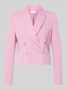 Jake*s Cocktail Zweireihiger Blazer mit Reverskragen in Rosa, Größe 32
