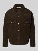 PROHIBITED Regular Fit Hemdjacke aus reiner Baumwolle Modell 'Pitstop'...