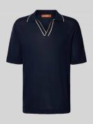 CRUNA Regular Fit Poloshirt aus Baumwolle in Dunkelblau, Größe 48