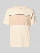 Lacoste Regular Fit T-Shirt aus reiner Baumwolle in Offwhite, Größe L