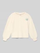 s.Oliver RED LABEL Regular Fit Strickjacke aus Baumwoll-Mix in Ecru, G...