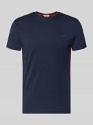 Gant T-Shirt mit Label-Detail in Marine, Größe 4XL