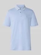 Fynch-Hatton Regular Fit Poloshirt mit Logo-Stitching in Hellblau, Grö...