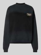 ANOTHER COTTON LAB Regular Fit Sweatshirt mit Logo-Print in Black, Grö...