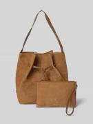 Marc O'Polo Umhängetasche aus echtem Kalbsleder in Camel, Größe 1