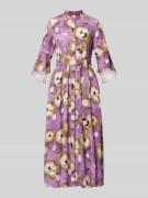 MAX&Co. Midikleid mit Bindegürtel Modell 'Esperto' in Lila, Größe 40