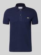 Lacoste Slim Fit Poloshirt aus reiner Baumwolle in Marine, Größe L