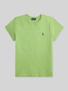 Polo Ralph Lauren T-Shirt mit Label-Stitching in Gruen, Größe L