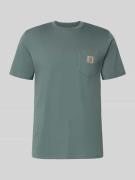 Carhartt Work In Progress Regular Fit T-Shirt mit Logo-Patch in Gruen,...