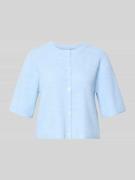 Pieces Regular Fit Strickjacke mit Woll-Anteil Modell 'SILLY' in Hellb...