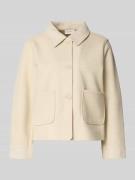 FREE/QUENT Jacke mit Umlegekragen Modell 'Yanna' in Beige, Größe M