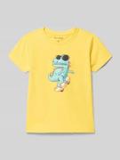 Blue Seven T-Shirt mit Rundhalsausschnitt und Motiv-Print in GELB, Grö...