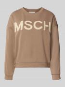 MSCH Copenhagen Sweatshirt mit überschnittenen Schultern in Taupe, Grö...