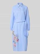 Fynch-Hatton Maxikleid mit floralem Print in Hellblau, Größe 34