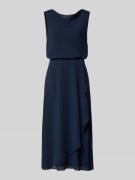 Christian Berg Cocktail Knielanges Cocktailkleid mit Wasserfall-Aussch...