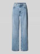 Gant Wide Leg Jeans im 5-Pocket-Design in Hellblau Melange, Größe 28