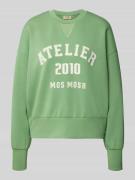 MOS MOSH Relaxed Fit Sweatshirt aus Viskose-Mix Modell 'Nima' in Gruen...