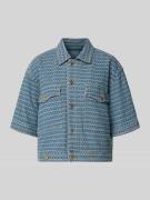 MOS MOSH Relaxed Fit Jacke in Denim-Optik mit Brusttaschen Modell 'Ebb...