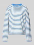 MOS MOSH Sweatshirt mit Raglanärmeln Modell 'Lidy' in Bleu, Größe L