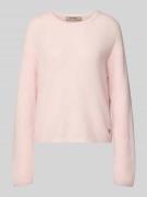 MOS MOSH Strickpullover mit Woll-Anteil Modell 'Mape' in Hellrosa Mela...