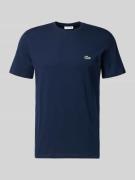 Lacoste Regular Fit T-Shirt aus reiner Baumwolle in Marine, Größe L