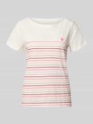 Tom Tailor Regular Fit T-Shirt aus reiner Bio-Baumwolle in Offwhite, G...