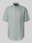 Christian Berg Men Regular Fit Freizeithemd aus Leinen in Schilf, Größ...