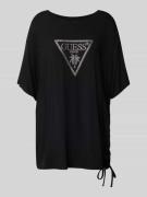 Guess T-Shirt mit Logo-Print Modell 'COULISSE' in Black, Größe M